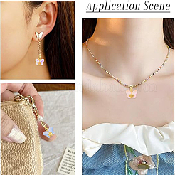 25шт 5 цвета стеклянные подвески&nbsp;GLAA-YW0005-47