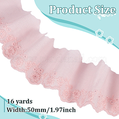 16 ярд хлопковых кружевных лент с цветочной вышивкой&nbsp;OCOR-ME0001-21A