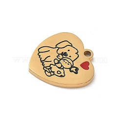 Подвески из нержавеющей стали 304 с эмалью&nbsp;STAS-I351-21G-04