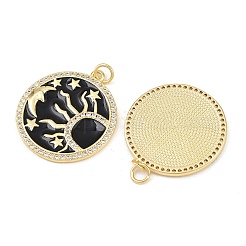 Кулоны с фианитами из латуни&nbsp;KK-L251-23G-02