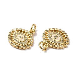 Покрытие стойки латунь микропаве прозрачные подвески из кубического циркония&nbsp;KK-F853-05G