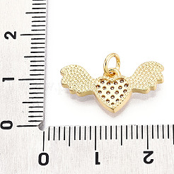 Латунные микропаве прозрачные подвески с фианитом KK-N268-09G