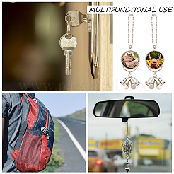 Рождественская тема цинковый сплав висит пустые большие подвески украшения HJEW-WH0036-49