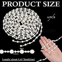 6 шт. пластиковая гирлянда с бусинами DIY-MA0006-87