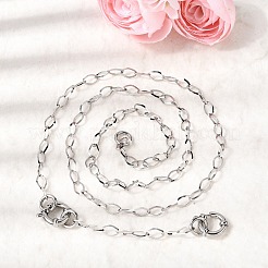 Цепочка-колье из нержавеющей стали 201 с ромбовидными звеньями&nbsp;NJEW-K302-12P