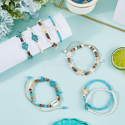 Шт. браслеты из кокосовых бусин BJEW-SC0001-49