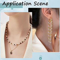 Латунные круглые разделительные бусины с покрытием стойки и вакуумным покрытием pvd&nbsp;FIND-SP0002-24C