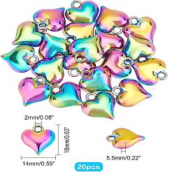 20шт радужные подвески из сплава&nbsp;FIND-FH0003-57