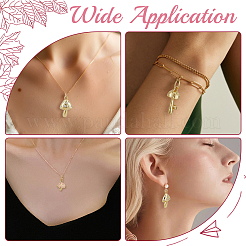 12 шт. 3 стиля латунные подвески с микропаве и кубическим цирконием KK-GO0002-24