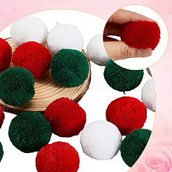 18шт. 3-х цветный полиэстеровый помпоновый шарик&nbsp;AJEW-CY0001-86