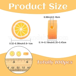 100шт бусины из полимерной глины ручной работы&nbsp;CLAY-YW0002-52C