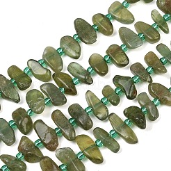 Естественный зеленый апатит бисер пряди&nbsp;G-K393-B04