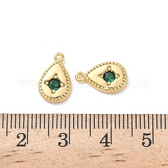 Латунные микро проложить кубического циркония подвески&nbsp;KK-D504-20B-G