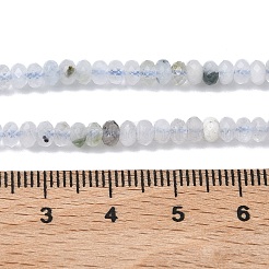 Нити из натуральных белых турмалиновых бусин&nbsp;G-L651-B05-4x2mm-01