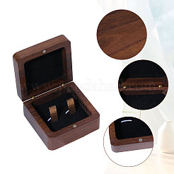 Деревянный магнитный подарочный футляр для хранения запонок для ювелирных изделий CON-WH0095-78B