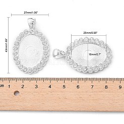 Сеттинги горный хрусталь кулон кабошон овальной формы сплава&nbsp;X-ALRI-T354-01S