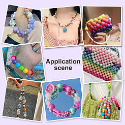 117шт 15 стиля непрозрачные акриловые бусины MACR-PH0001-64