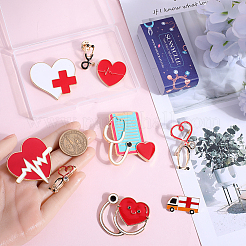 9 шт. 9 стиля броши из сплава на медицинскую тематику MEDI-SC0001-01