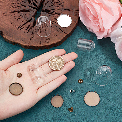 12 комплект стеклянных купольных крышек 6 стилей AJEW-SC0002-68