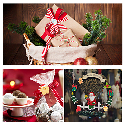 40шт 10 вида стилей Рождественская тема непрозрачные кабошоны из смолы CRES-SC0002-57