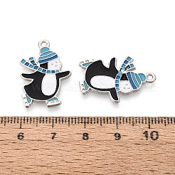 Подвески в виде пингвинов из эмалированного сплава с покрытием для стеллажей&nbsp;ENAM-T024-65A-P