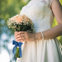 5 шт. Лента из полиэстеровой джинсовой ткани 5 цветов&nbsp;DIY-FH0008-06