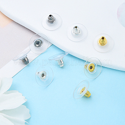 100 шт. латунные серьги-клещи с подушечкой&nbsp;KK-YW0002-43G