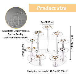 9-ярусные прозрачные акриловые изделия регулируемые витрины ODIS-WH0002-62A