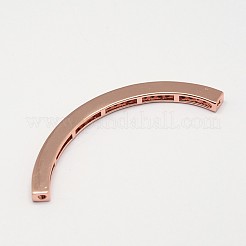 Трубка из латуни микро проложит марки Aaa кубического циркония бусы ZIRC-O022-54-NR