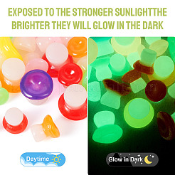 30 шт. 2 стиля светящегося смоляного грибного украшения&nbsp;RESI-TA0004-02B