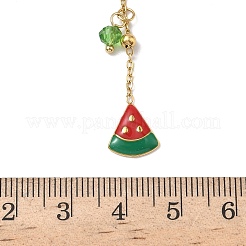 Летние кулоны из нержавеющей стали 304 с эмалью и акрилом NJEW-G180-07G