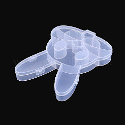 Пасхальный кролик 13 сетка пластиковые контейнеры для хранения бусин с откидной крышкой&nbsp;CON-T001-04