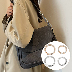 16 шт. 4 стиля сплава кристалл горный хрусталь пружинные затворные кольца RB-WR0001-01