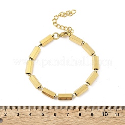 Браслеты из шестигранной цепочки из нержавеющей стали 304 для женщин и мужчин BJEW-F488-16G