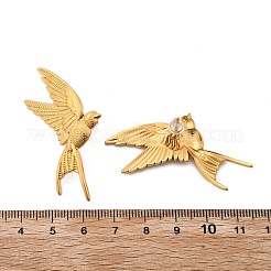 Серьги-гвоздики из нержавеющей стали 304&nbsp;EJEW-Q027-01G