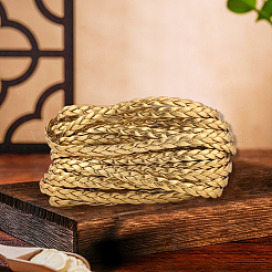 Двухслойный плетеный шнур из искусственной кожи длиной 5 м.&nbsp;LC-GF0001-12F