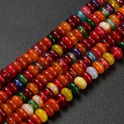 Природный агат бисер нитей G-L635-A01-4x2mm-03