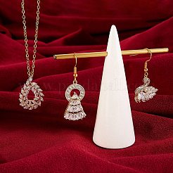 6шт 6 стиля латунные микропаве прозрачные подвески с кубическим цирконием&nbsp;KK-SZ0005-43