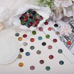 150 шт. 10-х цветные подвески из натуральных ракушек&nbsp;SHEL-PA0001-03