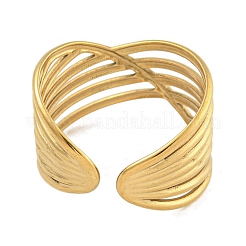 Кольцо-манжета из нержавеющей стали 304 для женщин&nbsp;RJEW-U014-11G