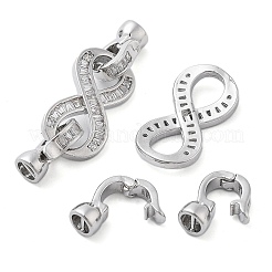 Латунь с застежками из прозрачного циркония KK-Z080-04P