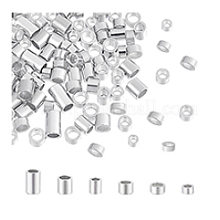 90 шт. 6 стиля 925 бусины-трубочки из стерлингового серебра STER-PH0002-54