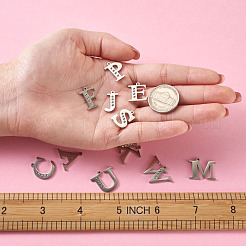 Подвеска в виде буквы из нержавеющей стали 304 со стразами STAS-TA0001-11P