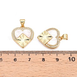 Латунные микропаве прозрачные подвески с фианитом&nbsp;KK-N254-203G