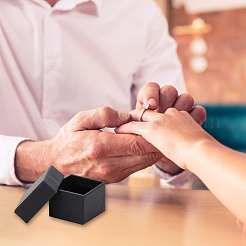 Подарочные коробки для ювелирных изделий из крафт-бумаги с наполнителем из хлопка&nbsp;CBOX-WH0003-01A