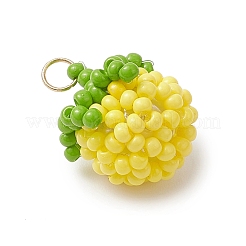 Подвески в виде томатов из стеклянных бусин&nbsp;PALLOY-MZ01081-03