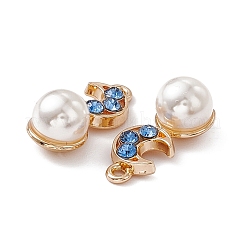 Подвески из сплава и страза&nbsp;PALLOY-P287-18G-02