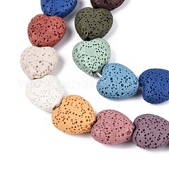 Бусы из натуральной лавы G-N257-19A-01