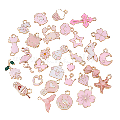 30шт 30 стильные подвески и подвески из эмали из сплава ENAM-CJ0001-116