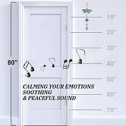 Железная бабочка ветряная музыка с колокольчиком&nbsp;HJEW-WH20003-23B